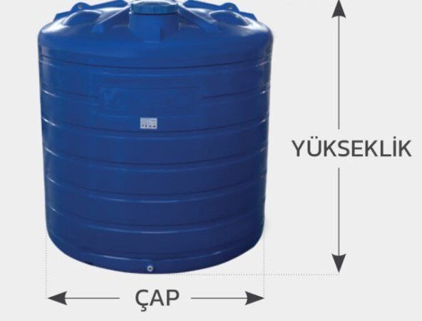 200 LT Dikey Su Deposu-PH ve Klor Tankı