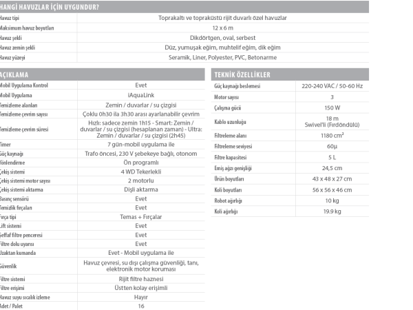Zodiac Havuz Temizleme Robotu-RA 6500 İQ-ALPHA İQ