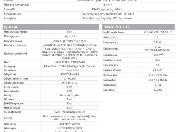 Zodiac Havuz Temizleme Robotu-RA 6700 İQ-ALPHA İQ